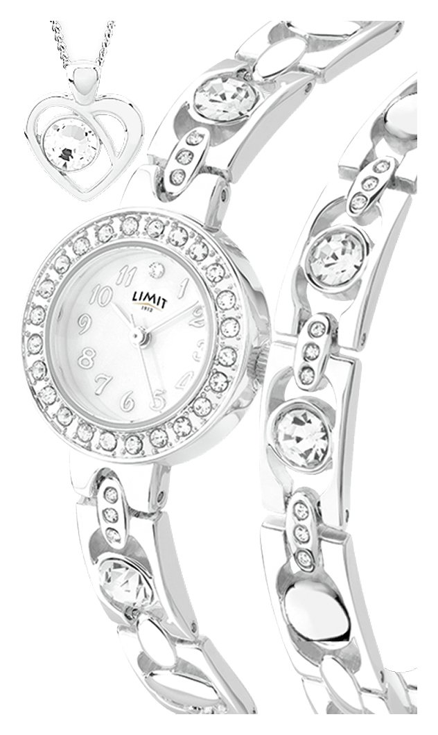 Limit Ladies' Silver Bracelet, Pendant and Watch Set Review