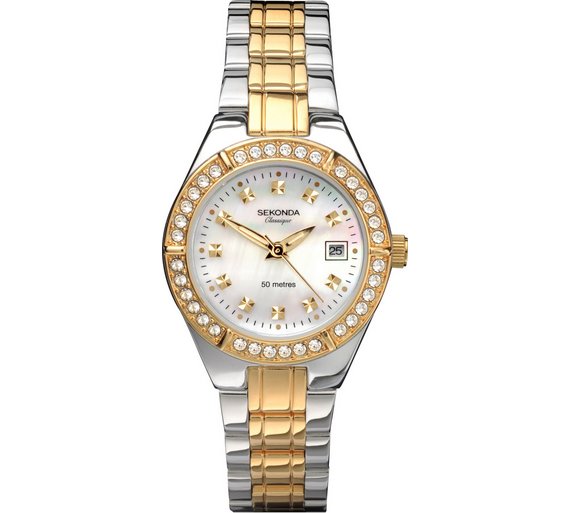 Buy Sekonda Classique Ladies' Two-Tone Bracelet Watch at Argos.co.uk ...