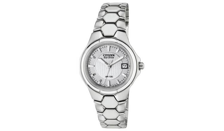 Buy Citizen Ladies Eco-Drive Silver Tone Bracelet Watch | Womens watches |  Argos