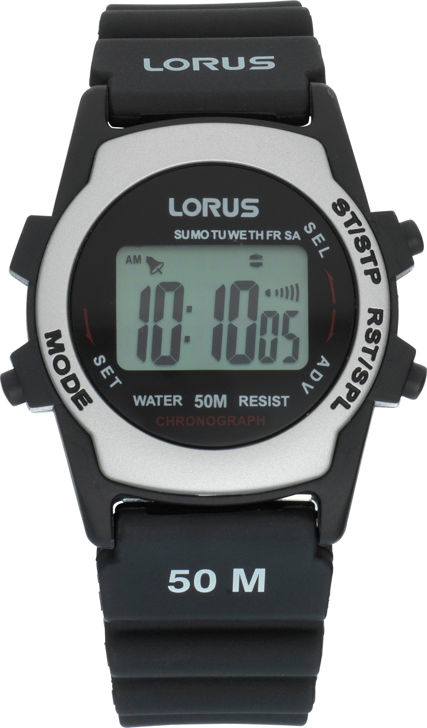 Lorus Men's  Black Resin Strap Watch Review