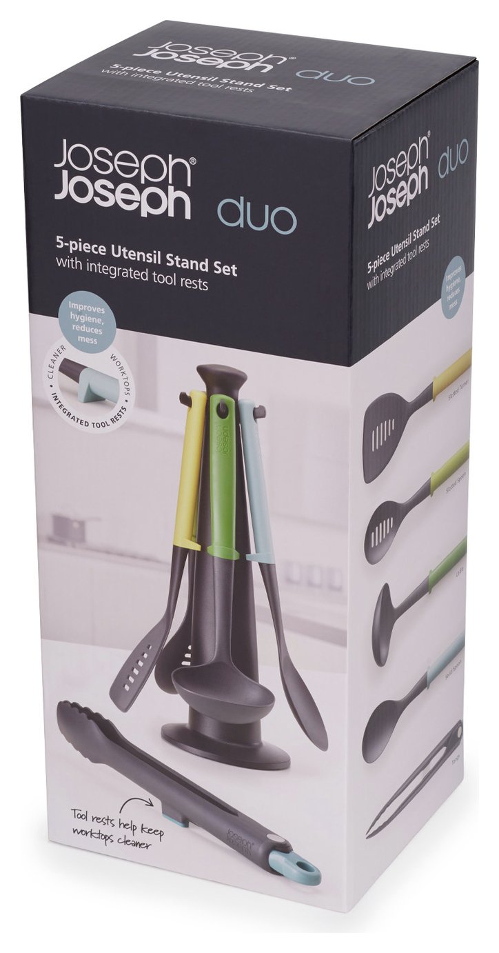 Joseph Joseph 5 Piece Cooking Utensil Set With Stand