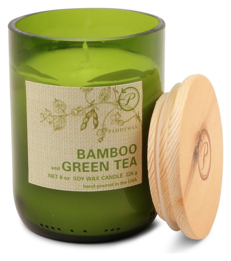 Paddywax Medium Jar Eco Candle - Bamboo & Green Tea