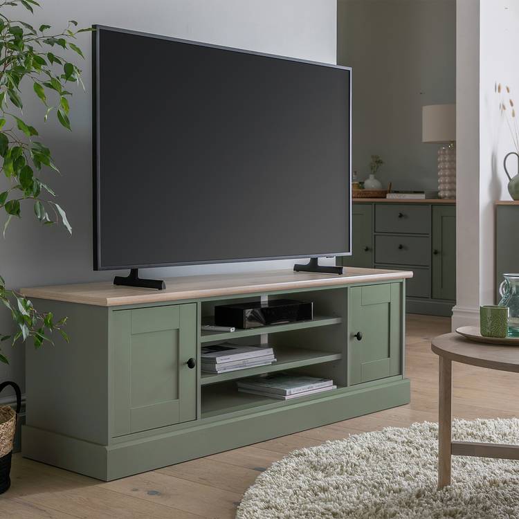 Argos Home Winchester 2 Door TV Unit - Reed Green 0