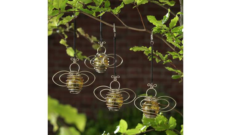 Metal bee deals solar lights