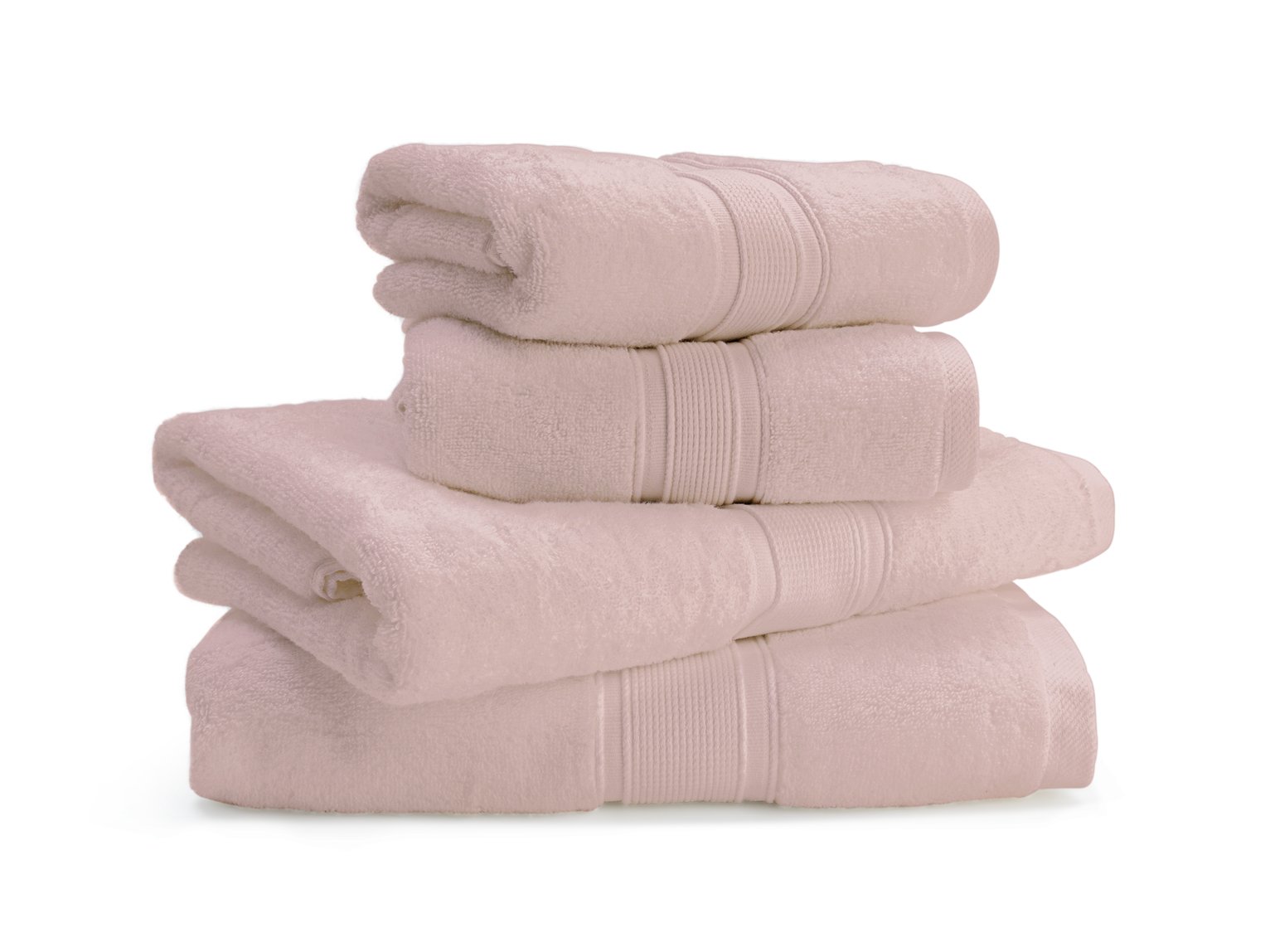 Habitat Cotton Supersoft 4 Piece Towel Bale - Blush Pink