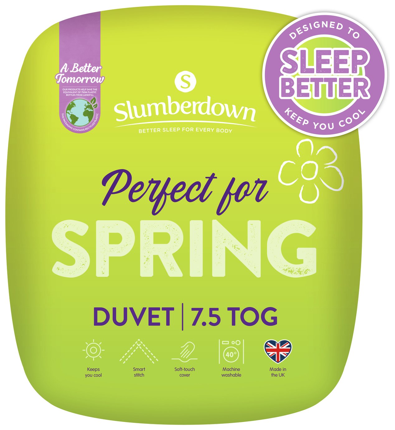 Slumberdown Seasonal Non Allergic 7.5 Tog Duvet - kingsize