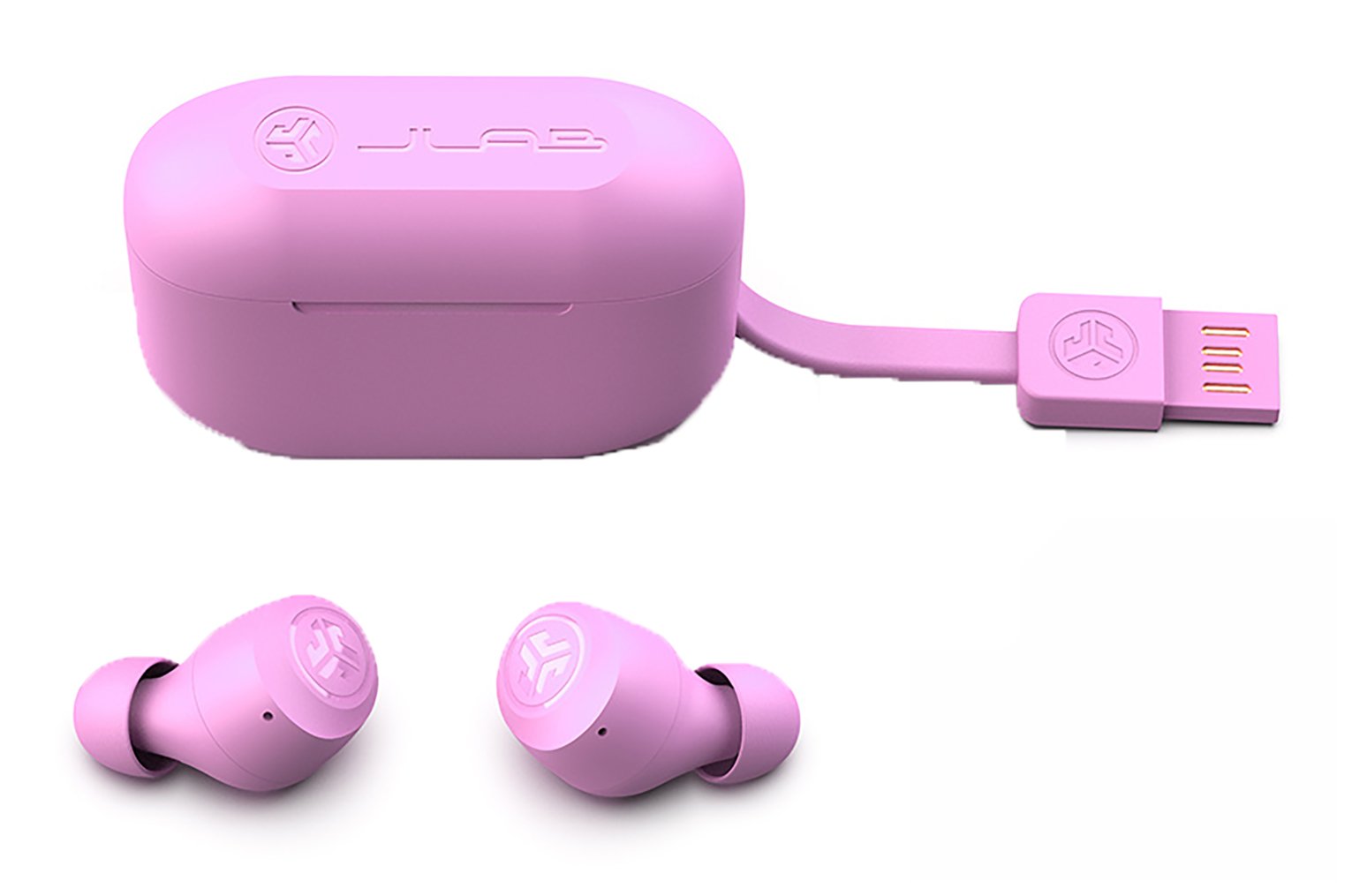 JLab GO Air Pop In-Ear True Wireless Earbuds - Pink