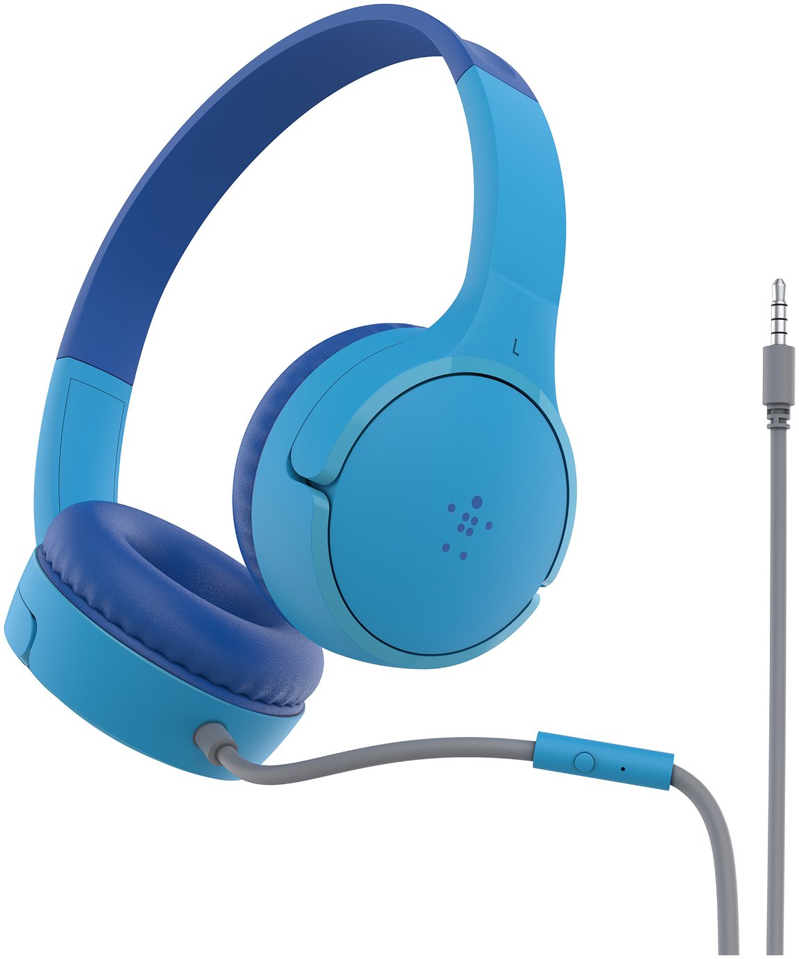 Belkin SoundForm Mini Kids Wired On-Ear Headphones - Blue
