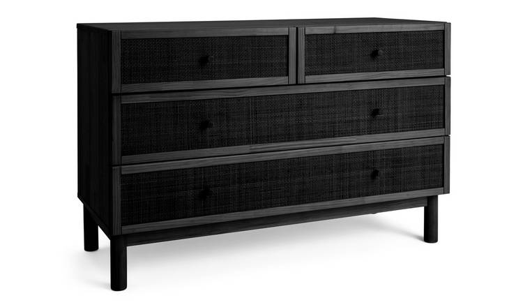 Black chest of drawers outlet wide