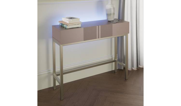 Frank Olsen Iona 2 Drawer Console Table - Mulberry