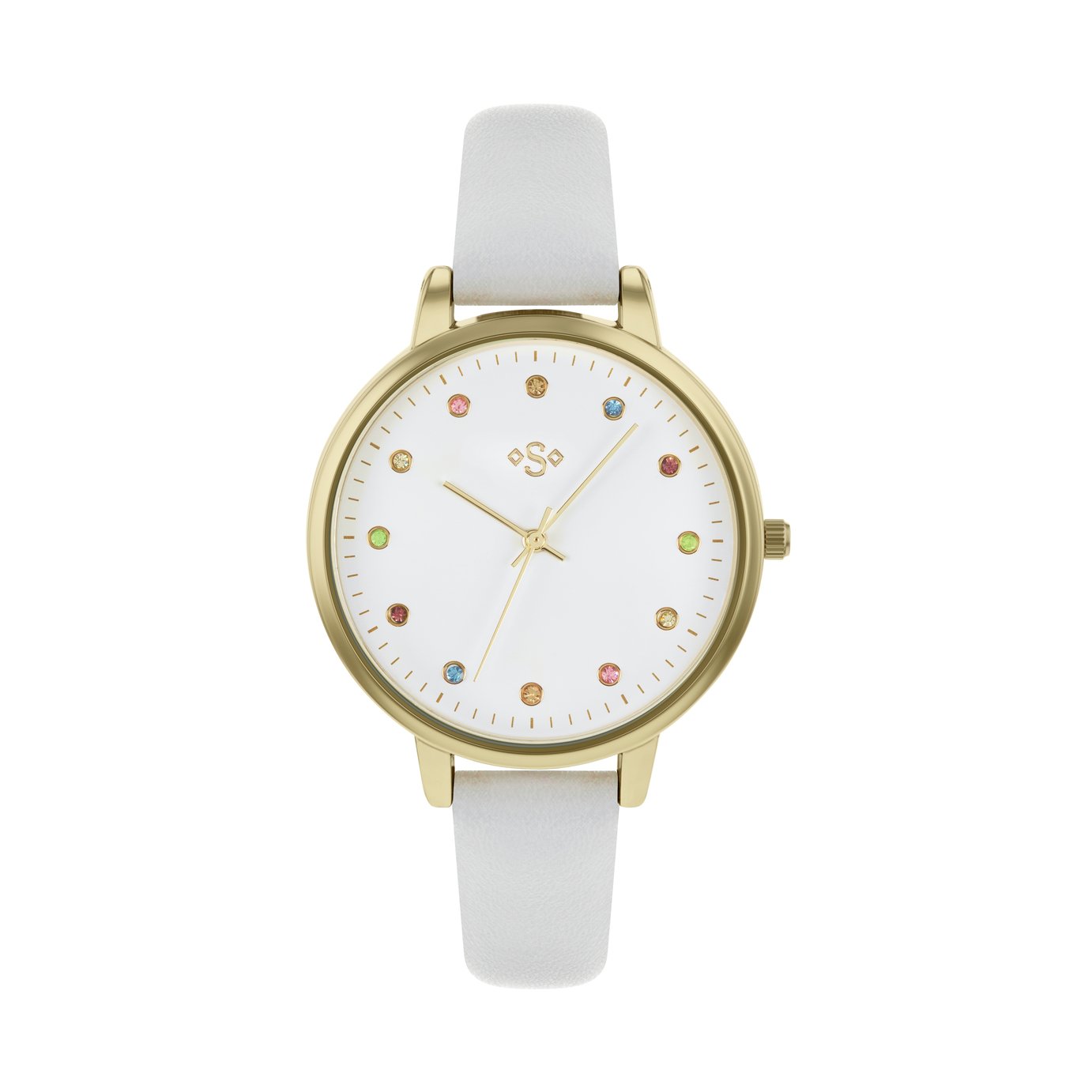 Spirit Ladies Lilac Leather-Effect Strap Watch