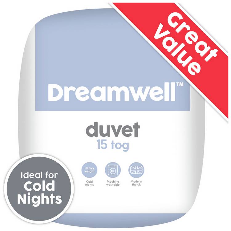 Dreamwell Cold Nights Heavy Weight 15 Tog Duvet - Single 0