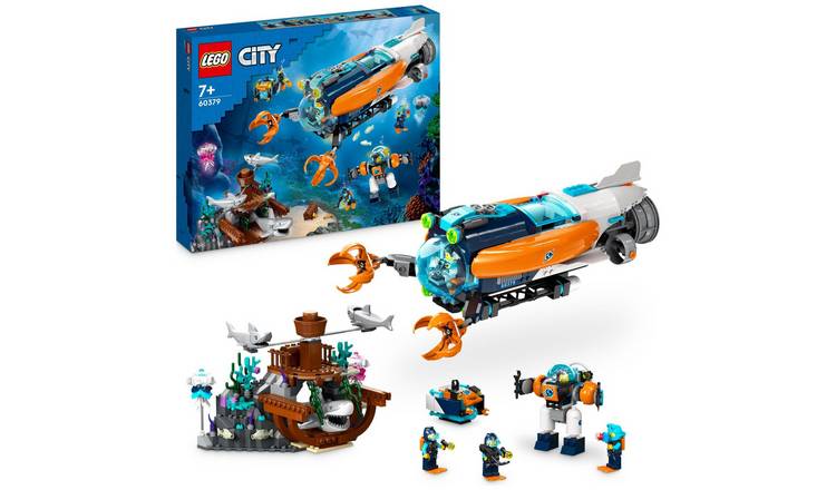 Buy LEGO City Deep-Sea Explorer Submarine Toy Ocean Set 60379 | LEGO ...