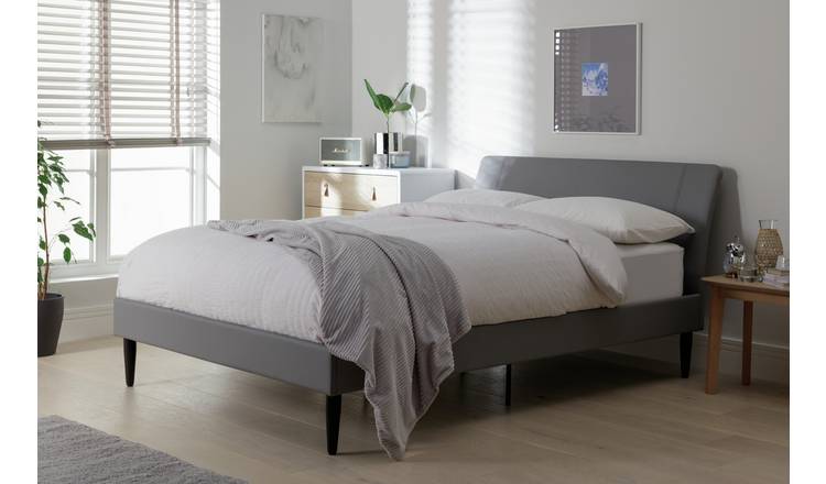 Grey double deals bed argos