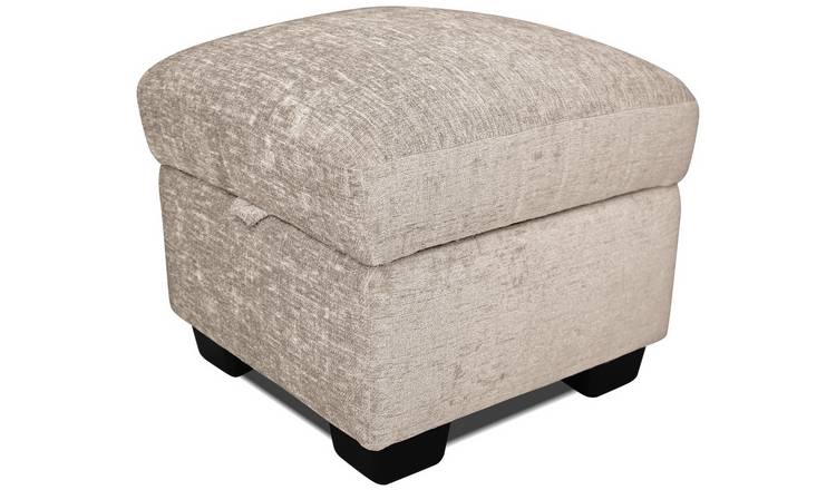Buy Argos Home Taylor Fabric Footstool - Mink | Footstools | Argos