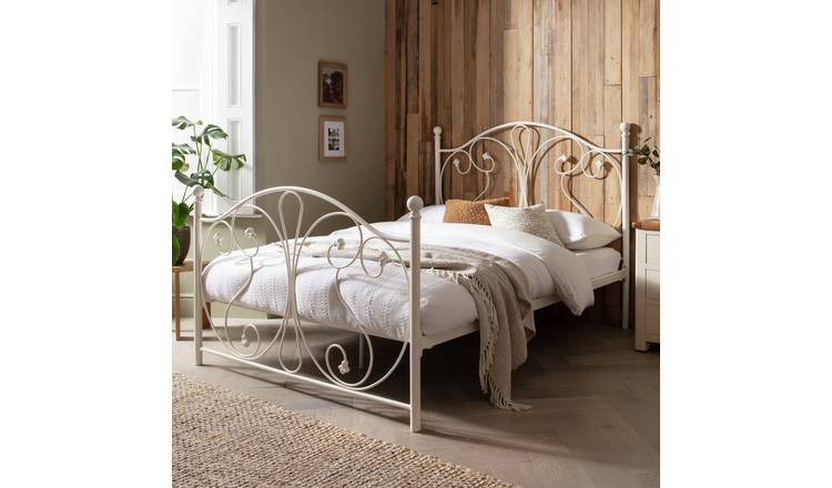 King size metal bed deals frame argos