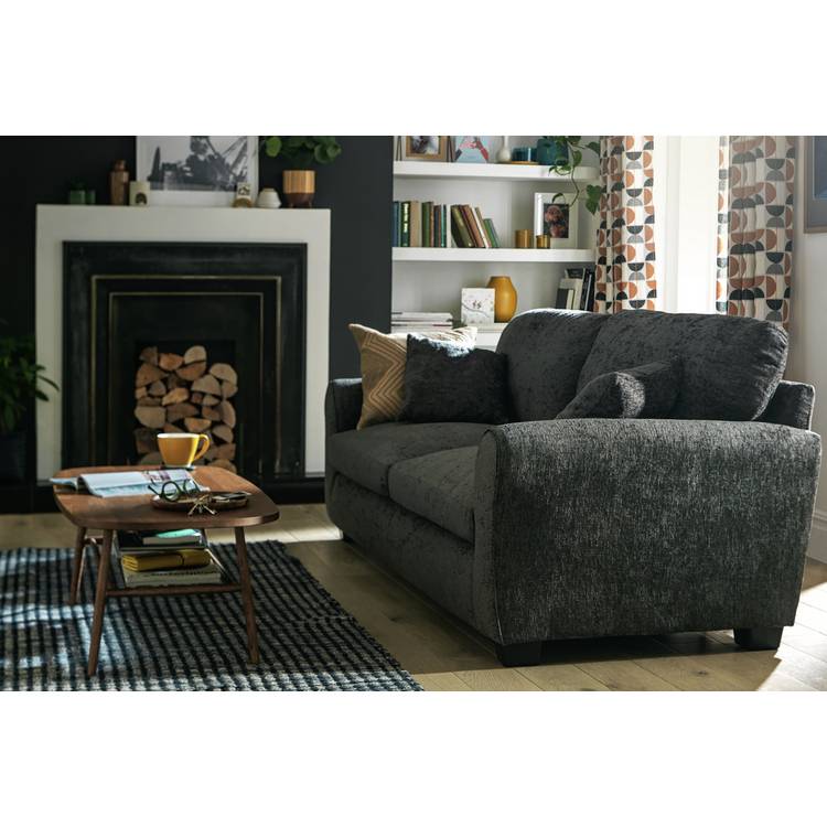 Argos Home Taylor Fabric 4 Seater Sofa - Mink 0