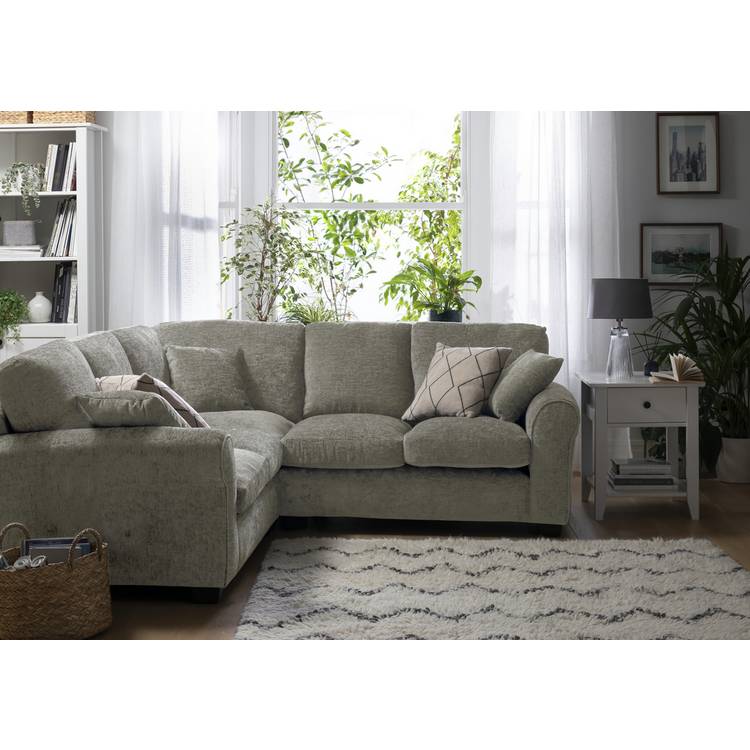 Argos Home Taylor Fabric Corner Sofa - Grey 0