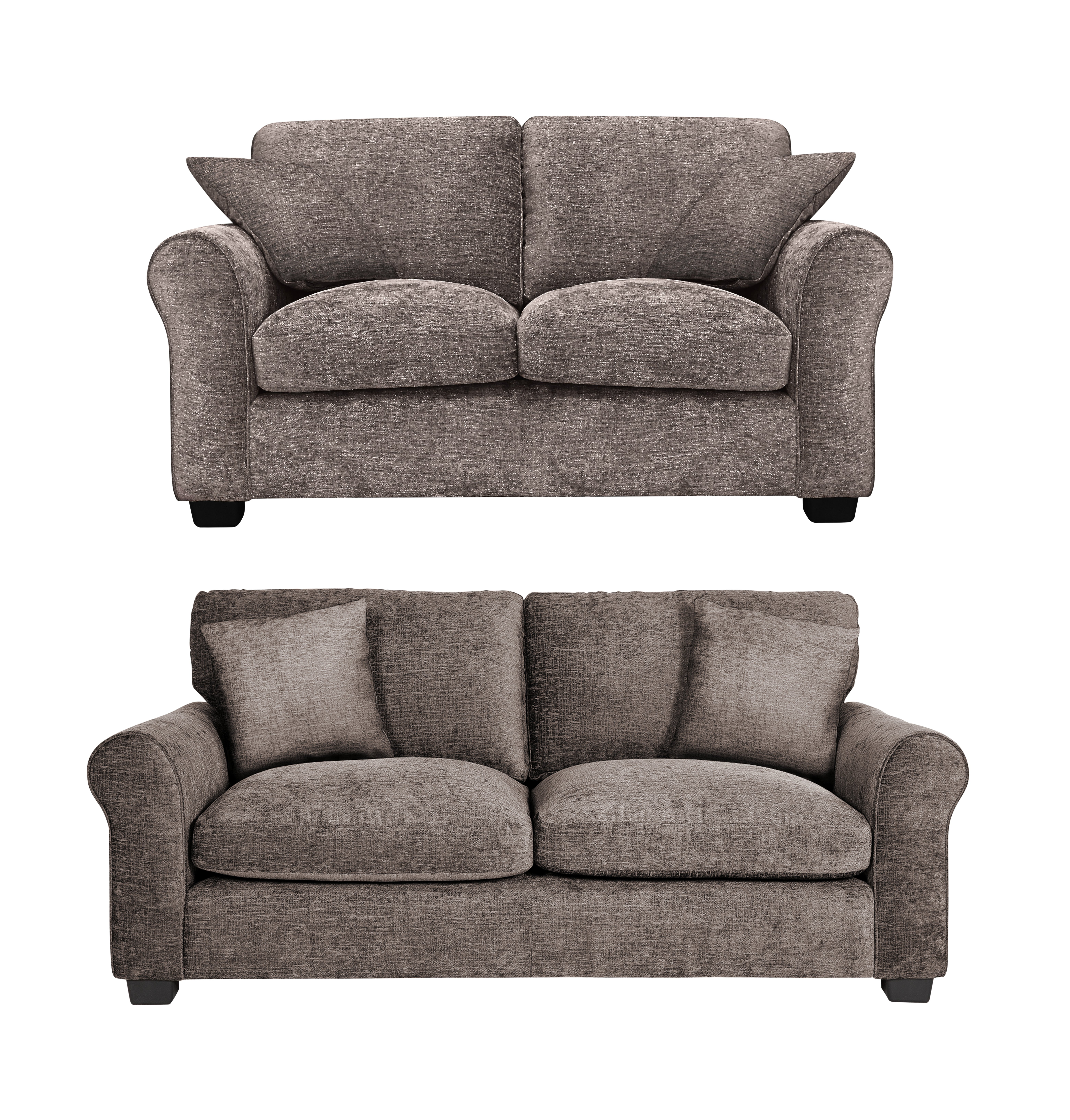 Argos Home Taylor Fabric 2 Seater & 3 Seater Sofa - Mink