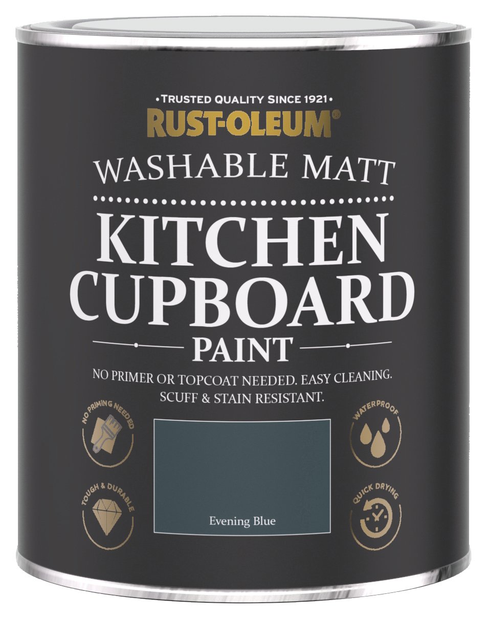 Rust-Oleum Matt Kitchen Cupboard Paint 750ml - Evening Blue