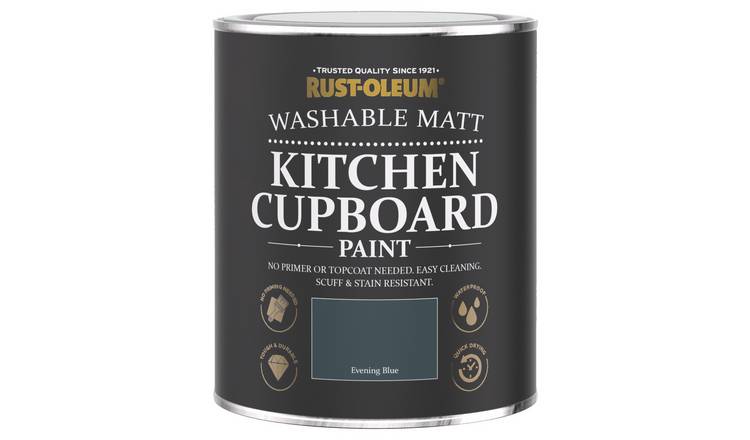 Rust-Oleum Kitchen Cupboard Matt Paint 750ml - Evening Blue