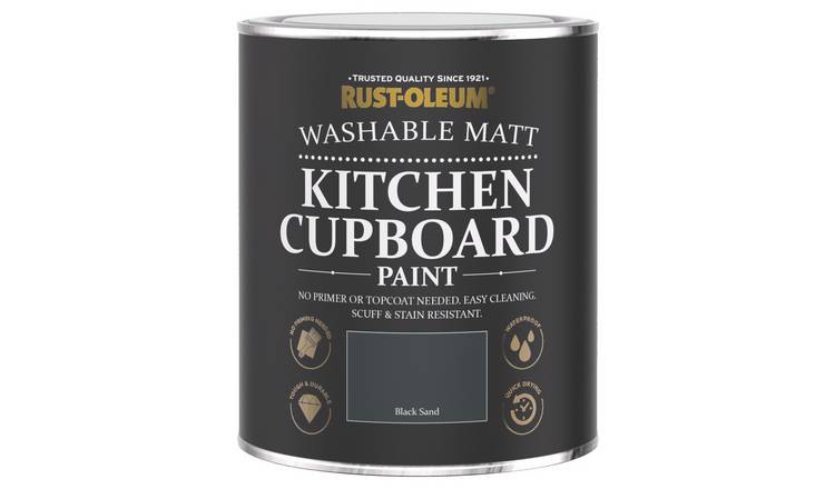 Rust-Oleum Kitchen Cupboard Matt Paint 750ml - Black Sand