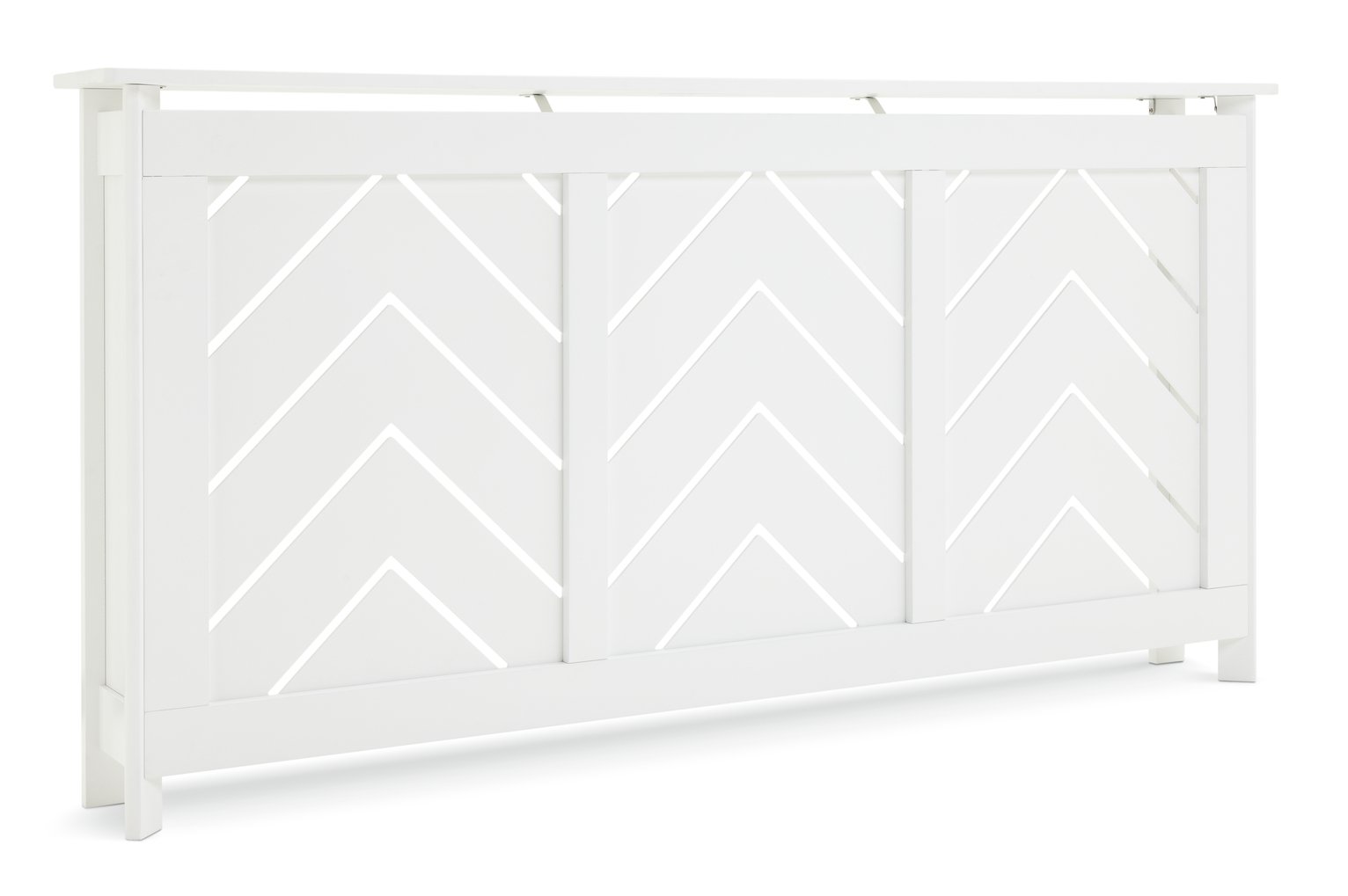 Habitat Chevron Large Radiator Cover - White