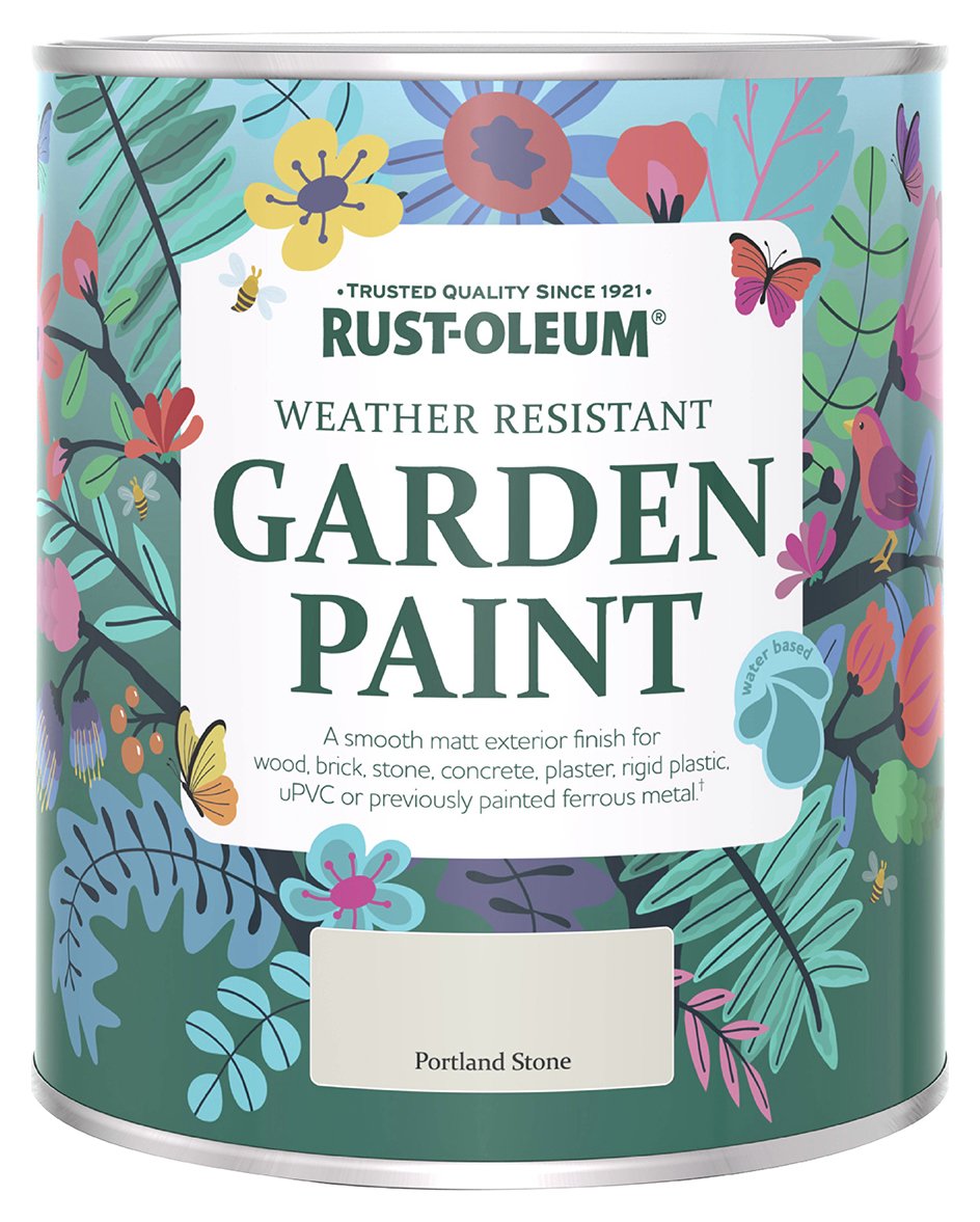 Rust-Oleum Garden Matt Paint 750ML - Portland Stone