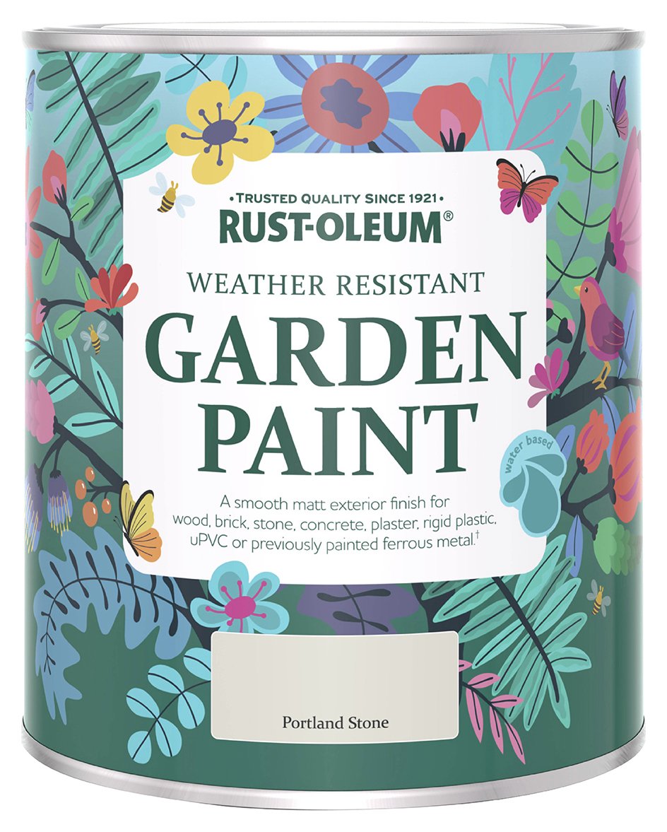 Rust-Oleum Matt Garden Paint 750ml - Portland Stone