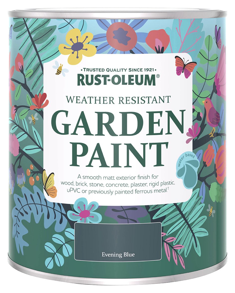 Rust-Oleum Garden Matt Paint 750ml - Evening Blue