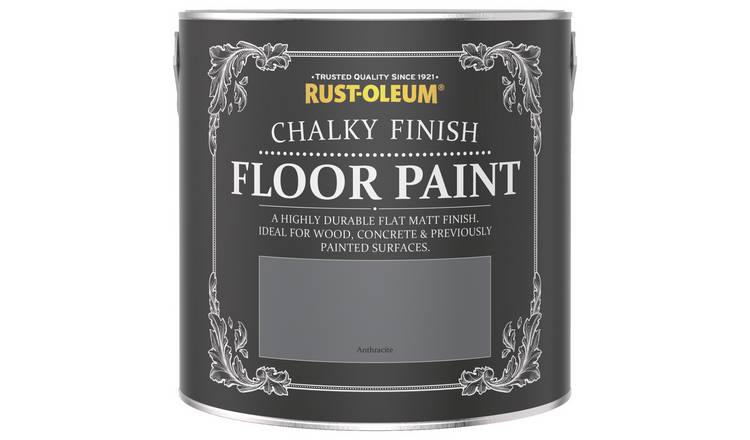 Rust-Oleum Chalky Floor Matt Paint 2.5L - Anthracite