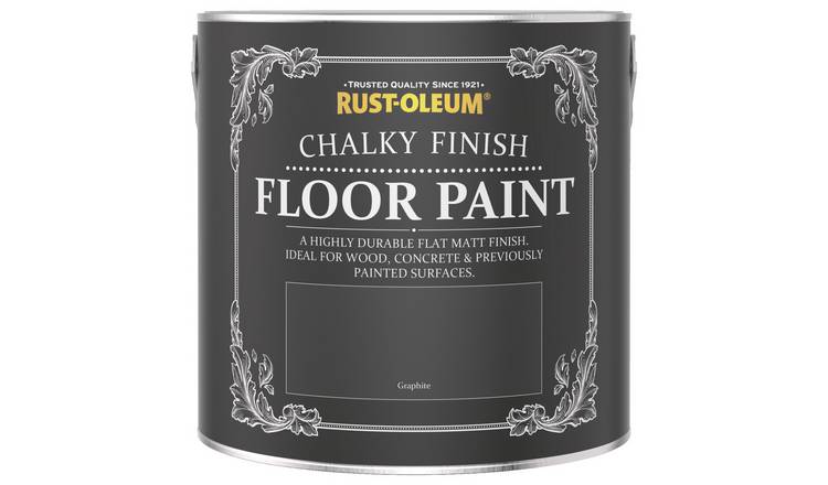 Rust-Oleum Chalky Floor Matt Paint 2.5L - Graphite