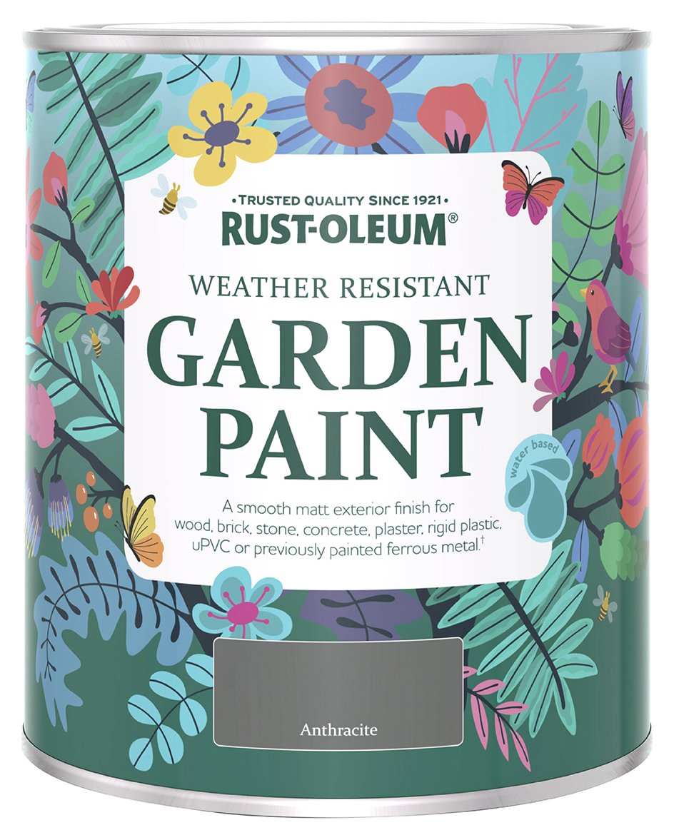Rust-Oleum Matt Garden Paint 750ml - Anthracite