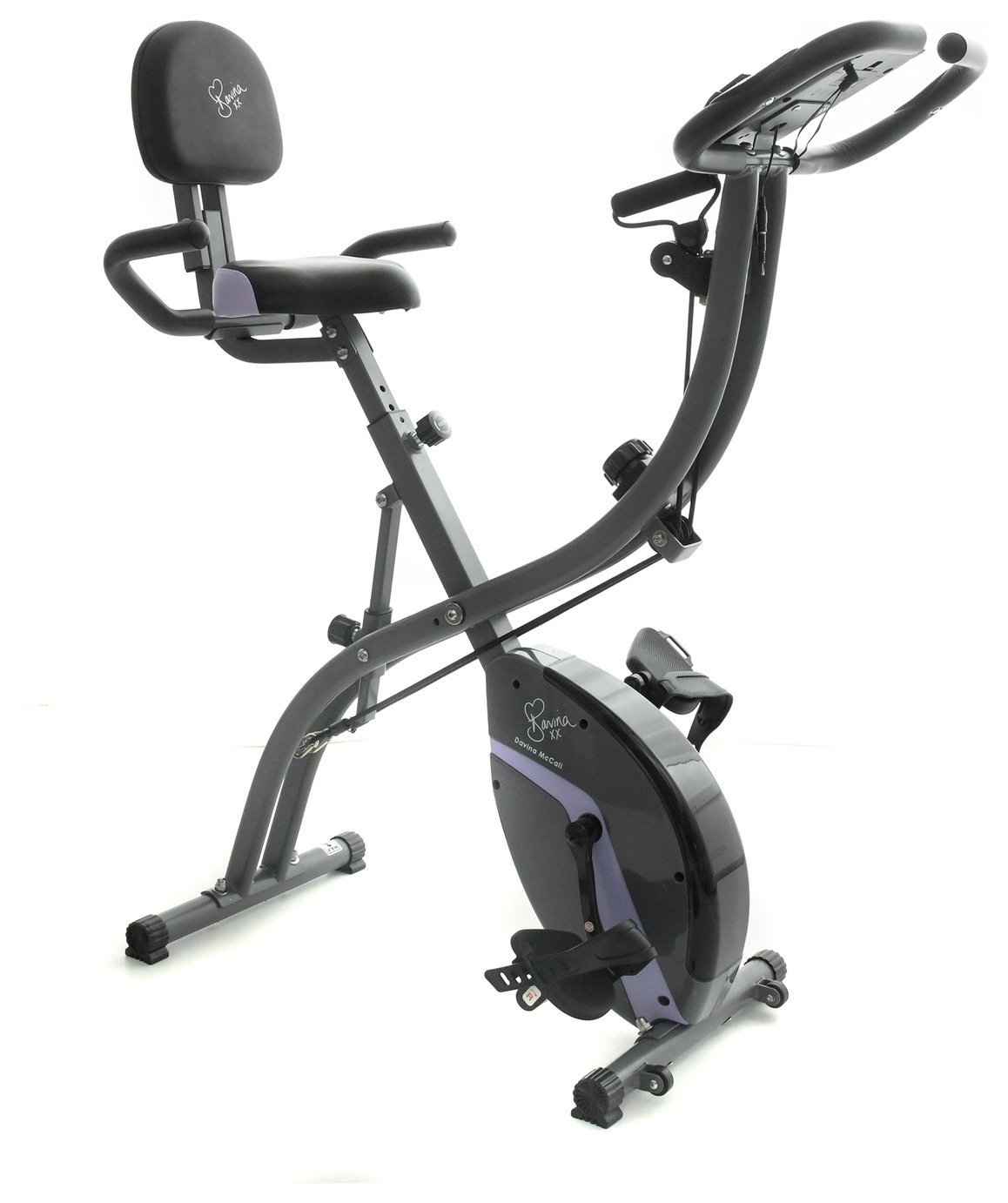 Davina McCall Folding Exercise Bike With Resistance Bands