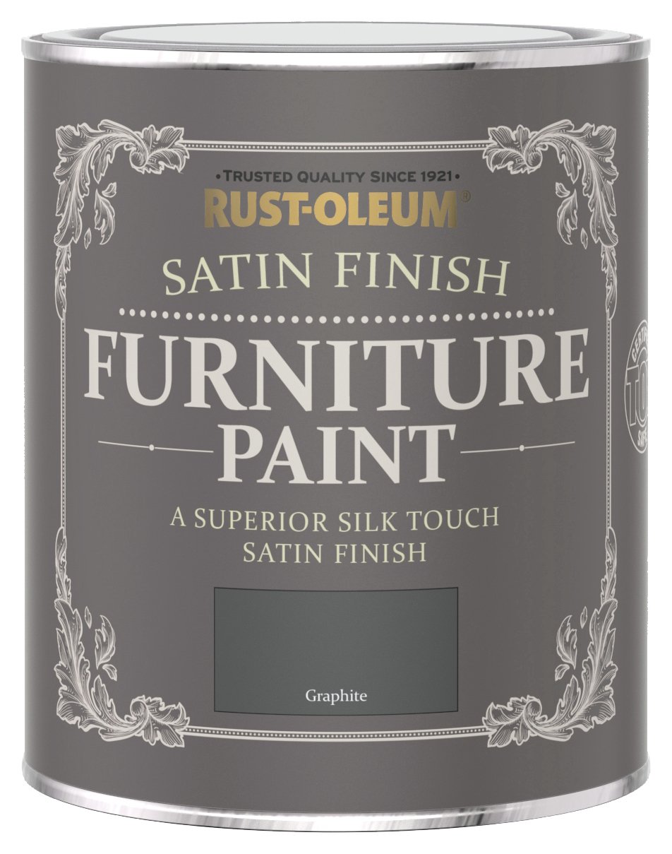 Rust-Oleum Satin Furniture Paint 750ml - Graphite