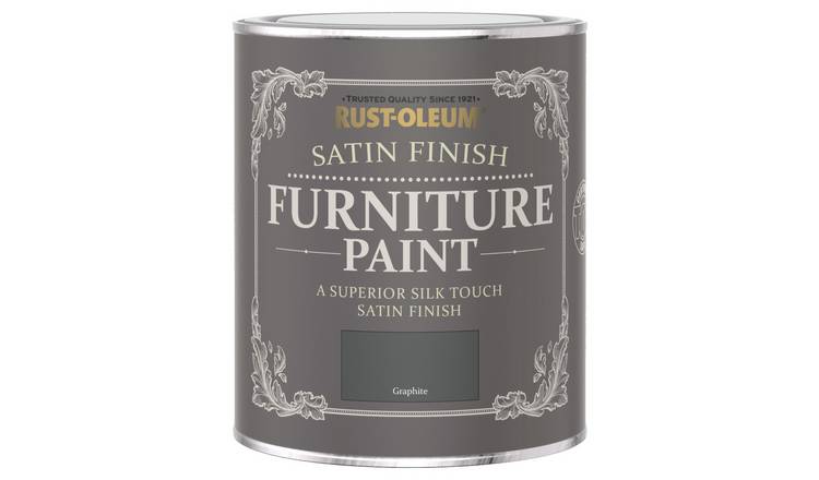 Buy Rust Oleum Satin Furn Pnt Graphite 750ml | Paint | Argos