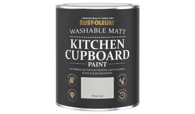 Rust-Oleum Kitchen Cupboard Matt Paint 750ml - Winter Grey