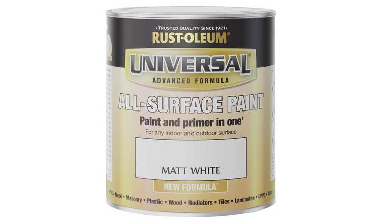 Rust-Oleum Universal All-Surface Matt Paint 750ml - White