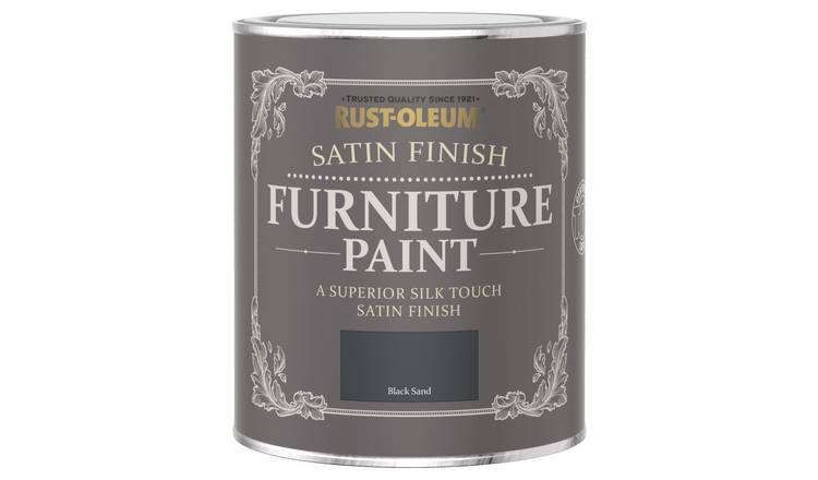 Rust-Oleum Furniture Satin Paint 750ml - Black Sand