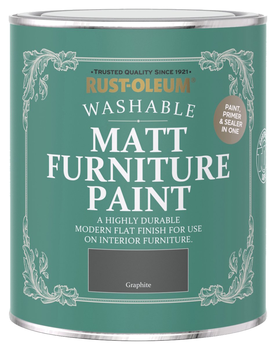 Rust-Oleum Matt Furniture Paint 750ml - Graphite