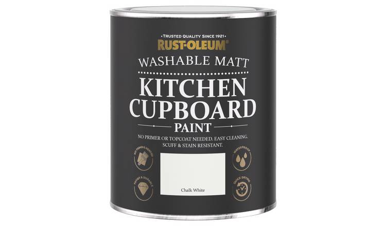 Rust-Oleum Kitchen Cupboard Matt Paint 750ml - Chalk White
