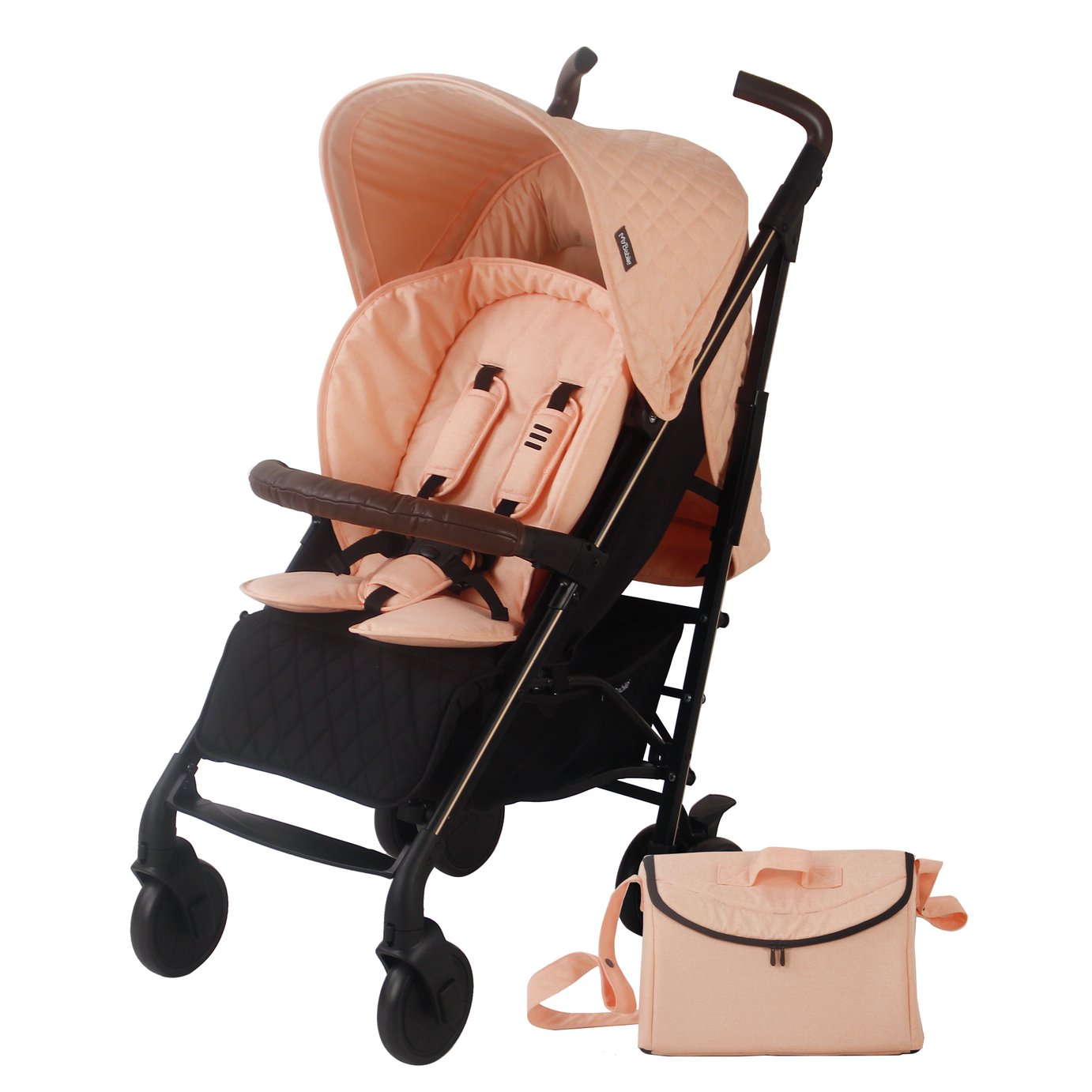 My Babiie MB52 Billie Faiers Quilted Blush Melange Stroller