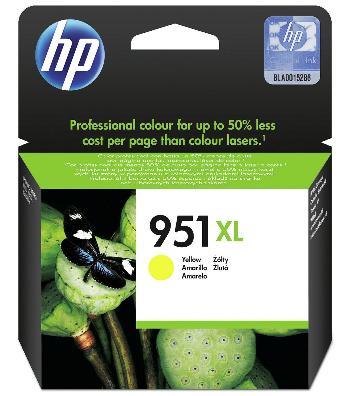 HP 951XL High-Yield Original Ink Cartridge - Yellow