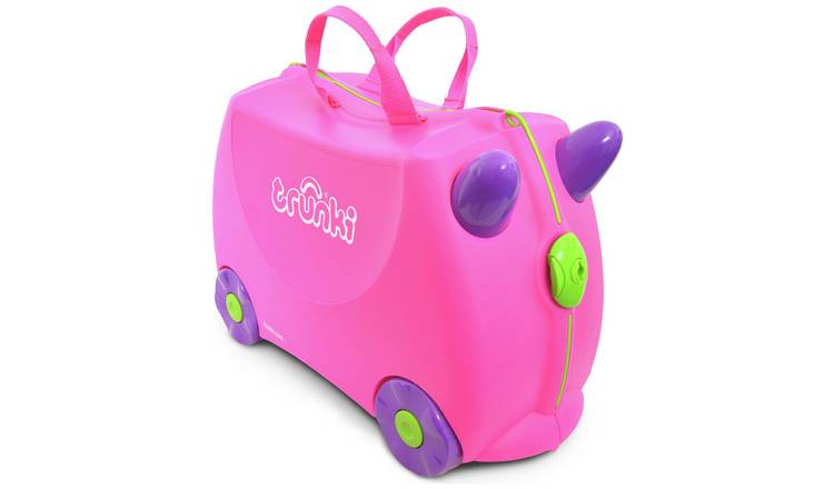 Trunki Trixie 4 Wheel Hard Ride On Suitcase - Pink