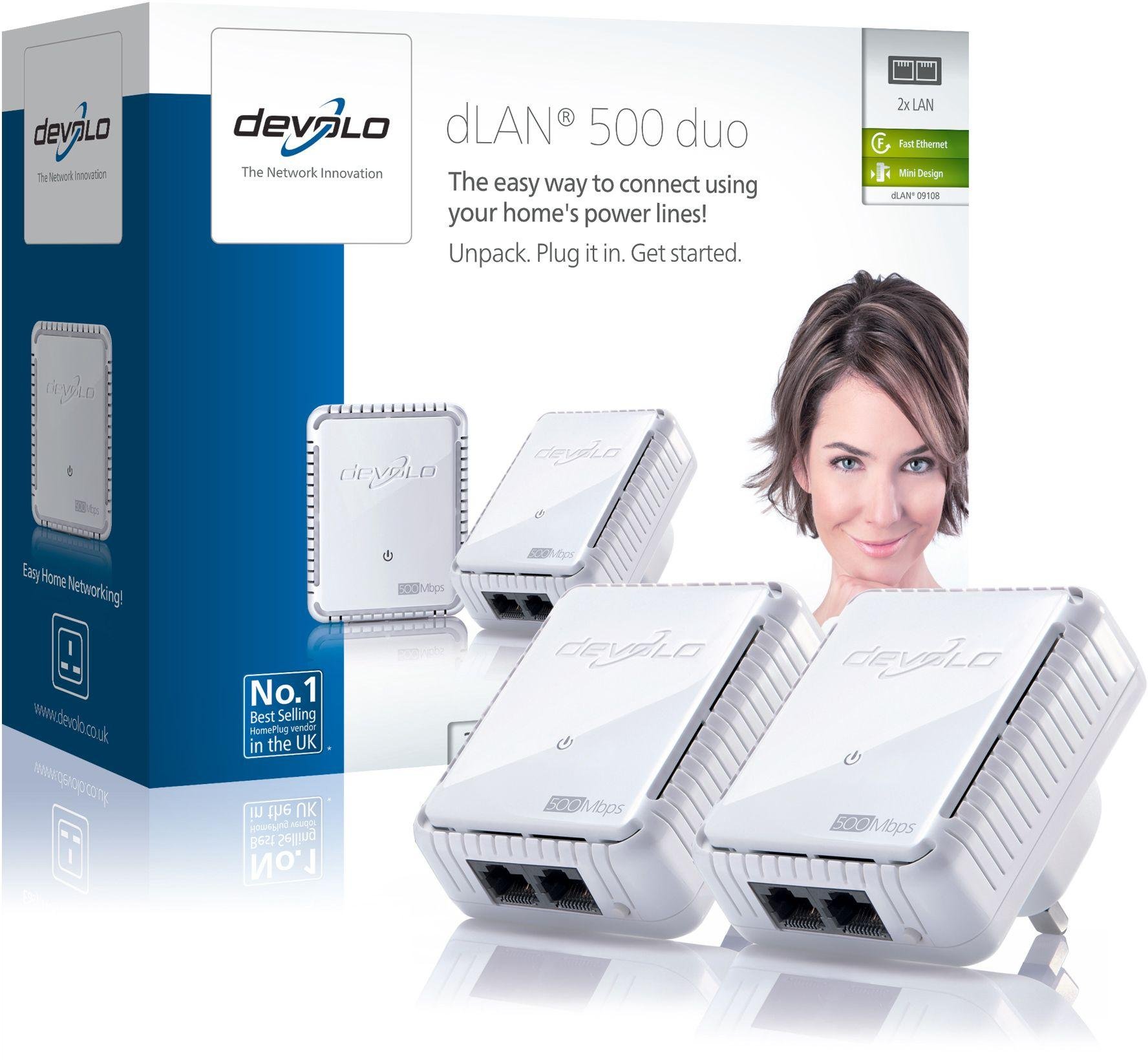 Devolo 500Mbps dLAN Powerline Starter Kit - 2 Pack