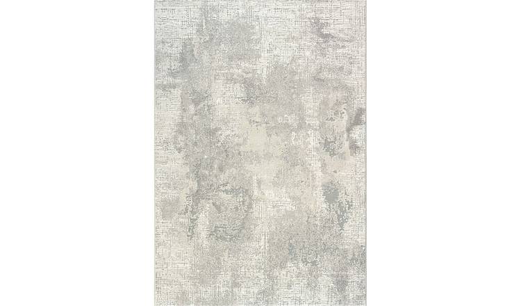 Mega Flooring White Modern Abstract Rug - 160 x 230cm