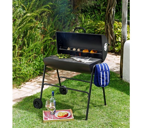 Buy Charcoal Oil Drum BBQ with Cover at Argos.co.uk Your Online Shop
