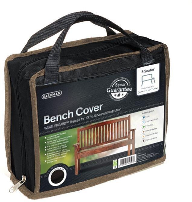 Gardman 3 Seater Bench Cover - Grey