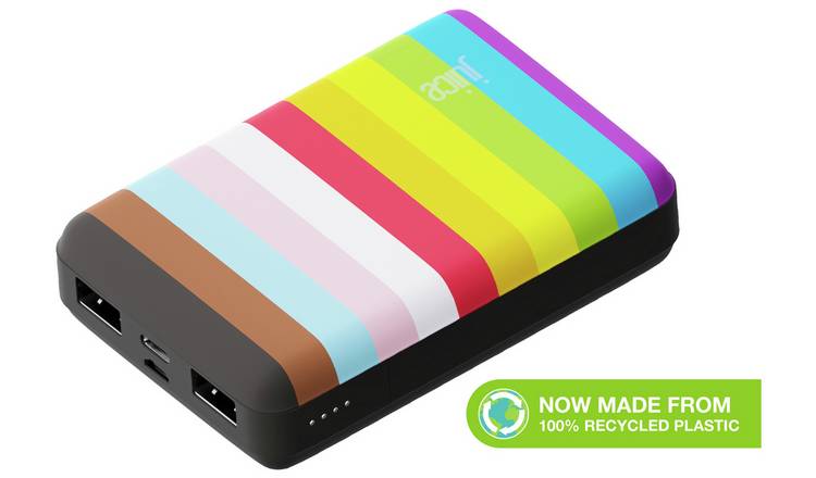 Juice Rainbow 10000mAh Portable Power Bank-Multicolour