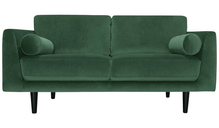 Habitat Jacob Fabric 3 Seater Sofa - Emerald Green